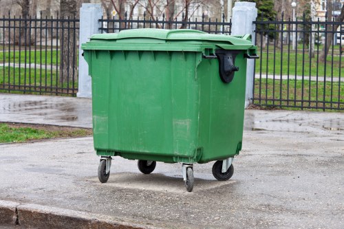Professional rubbish clearance in action